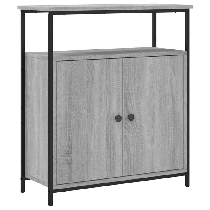 Buffet sonoma gris 70x30x80 cm bois d'ingénierie - Photo n°1