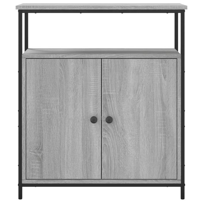 Buffet sonoma gris 70x30x80 cm bois d'ingénierie - Photo n°6