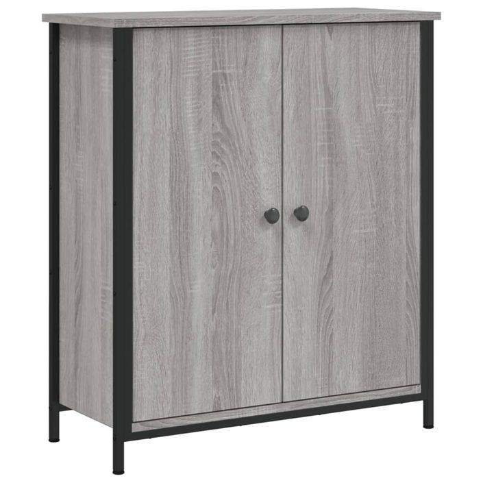 Buffet sonoma gris 70x30x80 cm bois d'ingénierie - Photo n°1