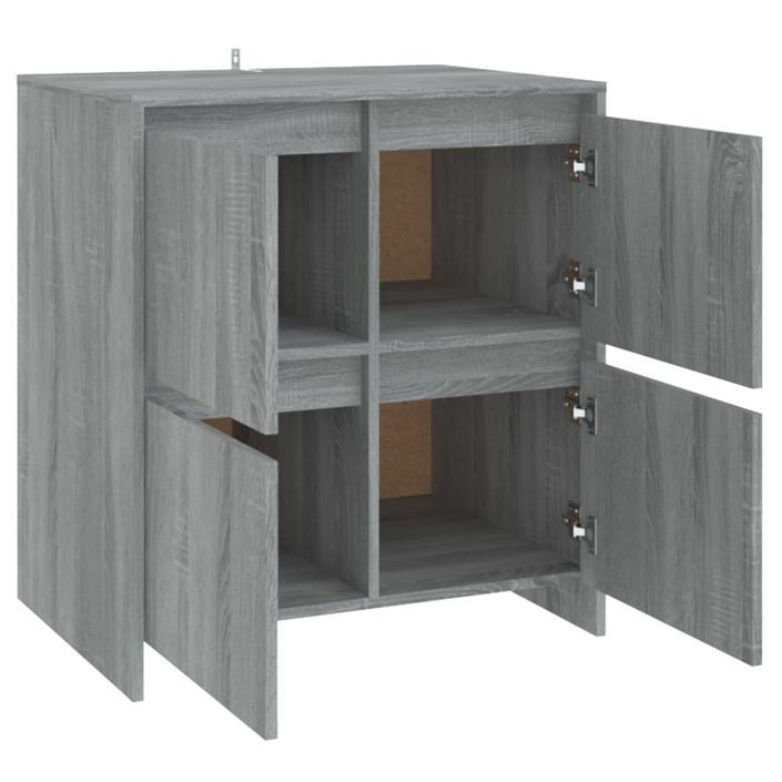 Buffet Sonoma gris 70x41x75 cm Bois d'ingénierie - Photo n°5