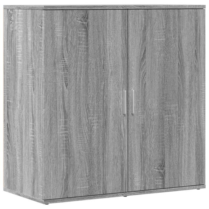 Buffet sonoma gris 79x38x80 cm bois d'ingénierie - Photo n°1