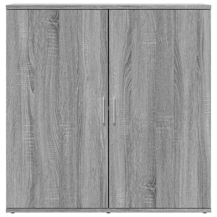 Buffet sonoma gris 79x38x80 cm bois d'ingénierie - Photo n°5