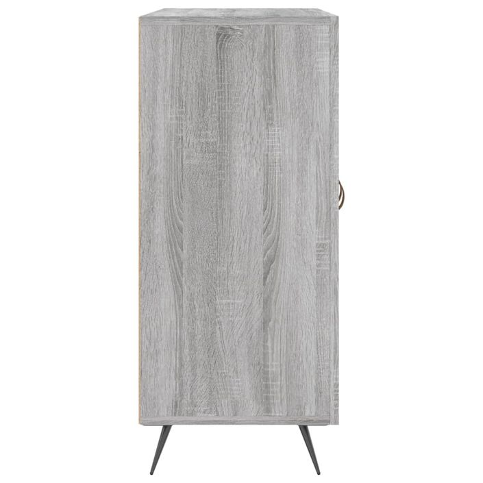 Buffet sonoma gris 90x34x80 cm bois d'ingénierie - Photo n°7