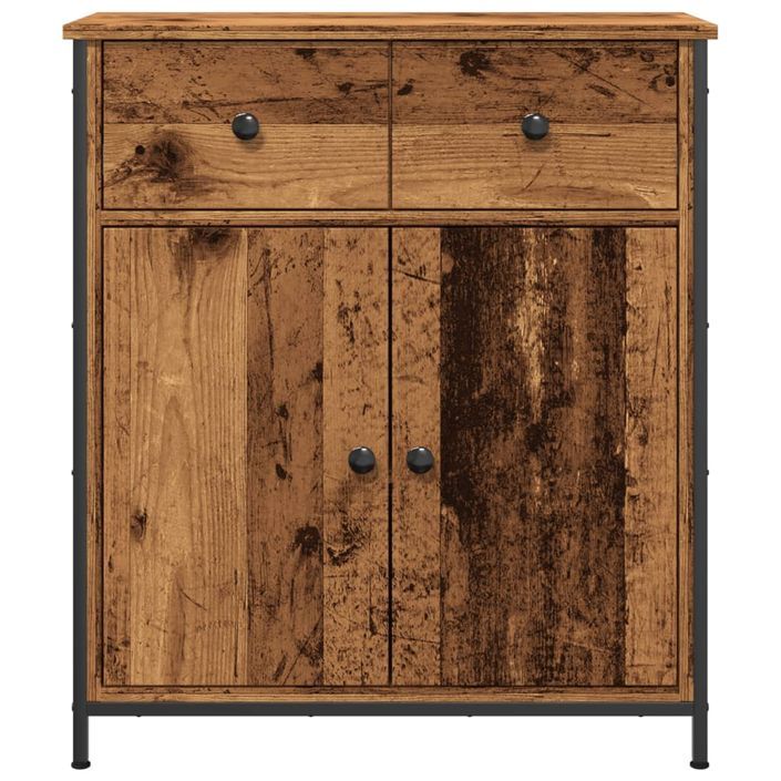 Buffet vieux bois 70x41x56 cm bois d'ingénierie - Photo n°4