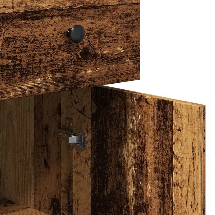 Buffet vieux bois 70x41x56 cm bois d'ingénierie - Photo n°7