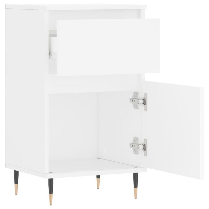 Buffets 2 pcs blanc 40x35x70 cm bois d’ingénierie - Photo n°7