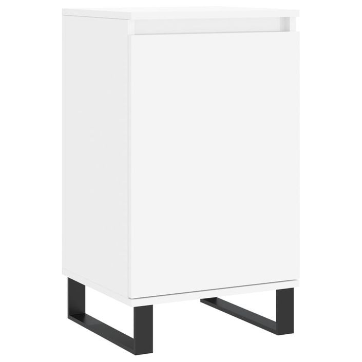 Buffets 2 pcs blanc 40x35x70 cm bois d’ingénierie - Photo n°5