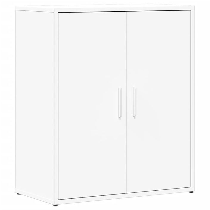 Buffets 2 pcs blanc 60x31x70 cm bois d'ingénierie - Photo n°4