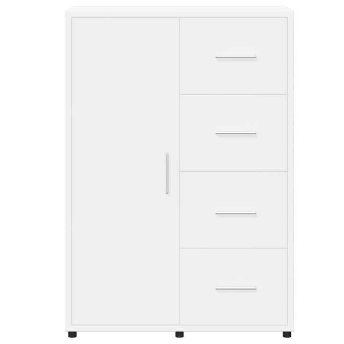 Buffets 2 pcs blanc 60x31x84 cm bois d'ingénierie - Photo n°7