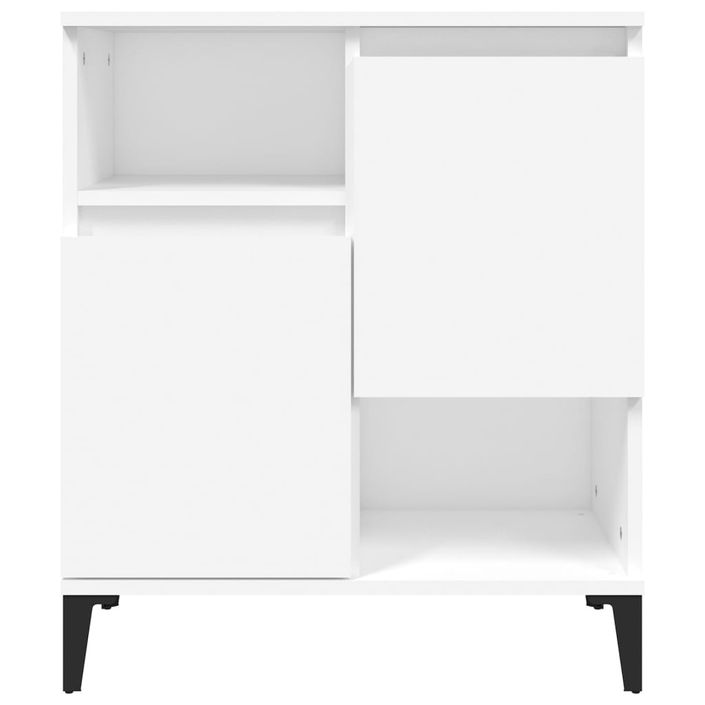 Buffets 2 pcs blanc 60x35x70 cm bois d'ingénierie - Photo n°6