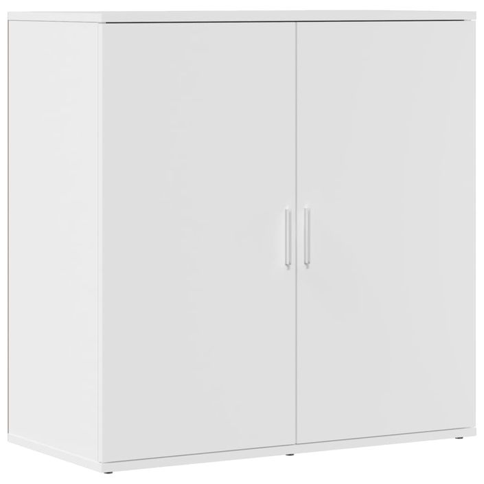 Buffets 2 pcs blanc 79x38x80 cm bois d’ingénierie - Photo n°4