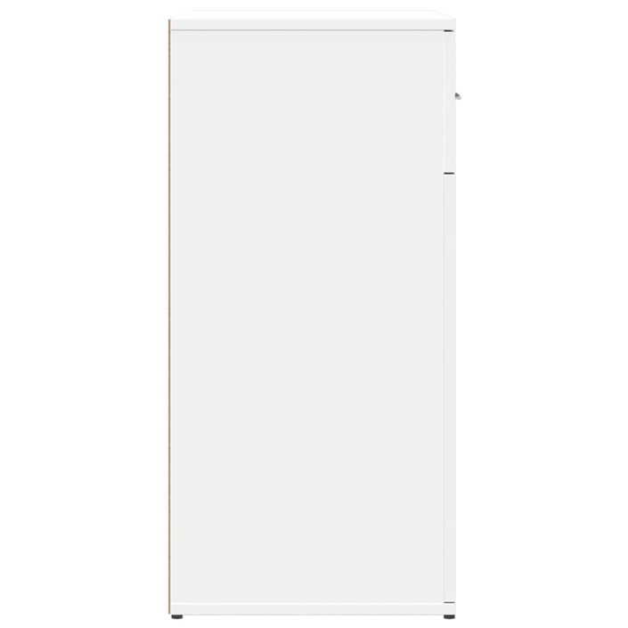 Buffets 2 pcs blanc 79x38x80 cm bois d’ingénierie - Photo n°6