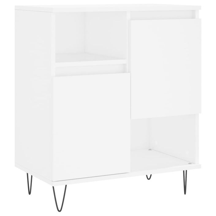 Buffets 2 pcs blanc bois d'ingénierie - Photo n°5