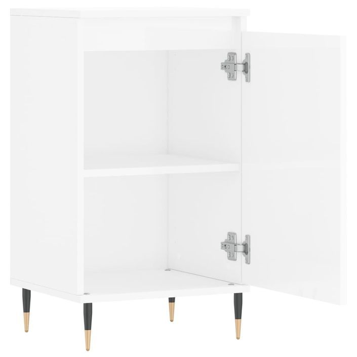 Buffets 2 pcs blanc brillant 40x35x70 cm bois d'ingénierie - Photo n°7