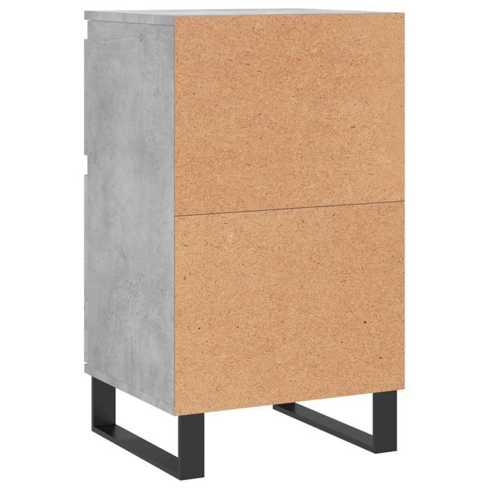 Buffets 2 pcs gris béton 40x35x70 cm bois d'ingénierie - Photo n°9