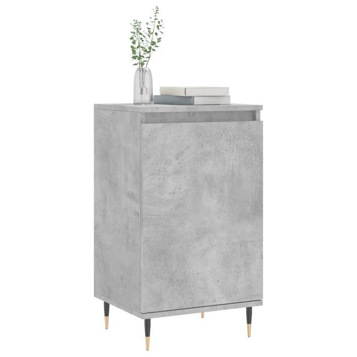 Buffets 2 pcs gris béton 40x35x70 cm bois d'ingénierie - Photo n°3