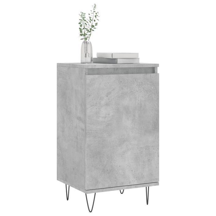 Buffets 2 pcs gris béton 40x35x70 cm bois d'ingénierie - Photo n°3