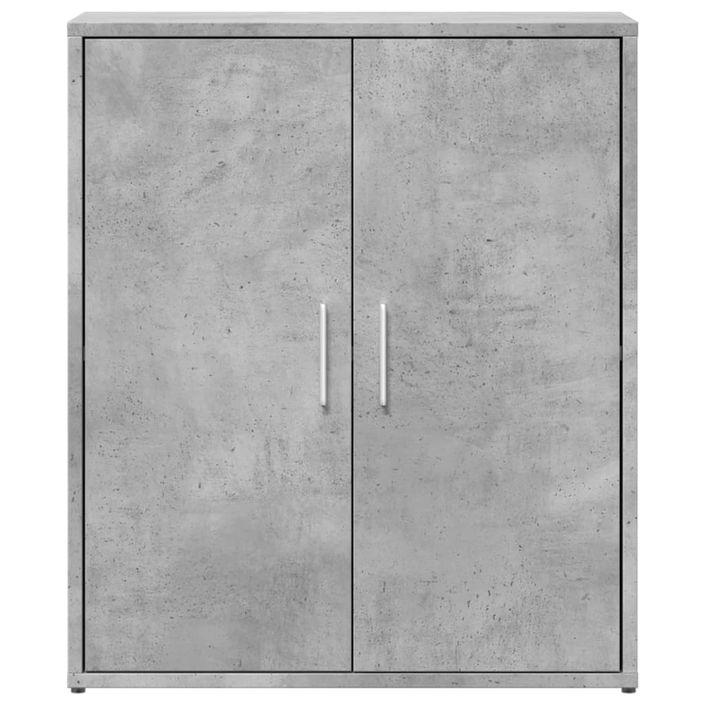 Buffets 2 pcs gris béton 60x31x70 cm bois d'ingénierie - Photo n°5