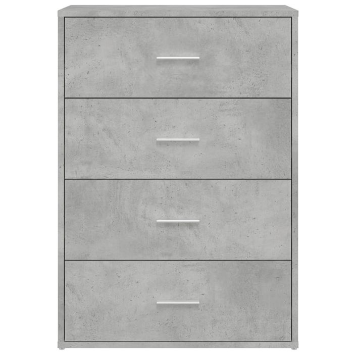 Buffets 2 pcs gris béton 60x31x84 cm bois d'ingénierie - Photo n°5