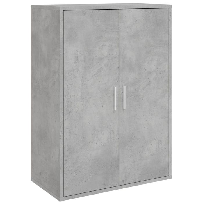 Buffets 2 pcs gris béton 60x31x84 cm bois d'ingénierie - Photo n°4