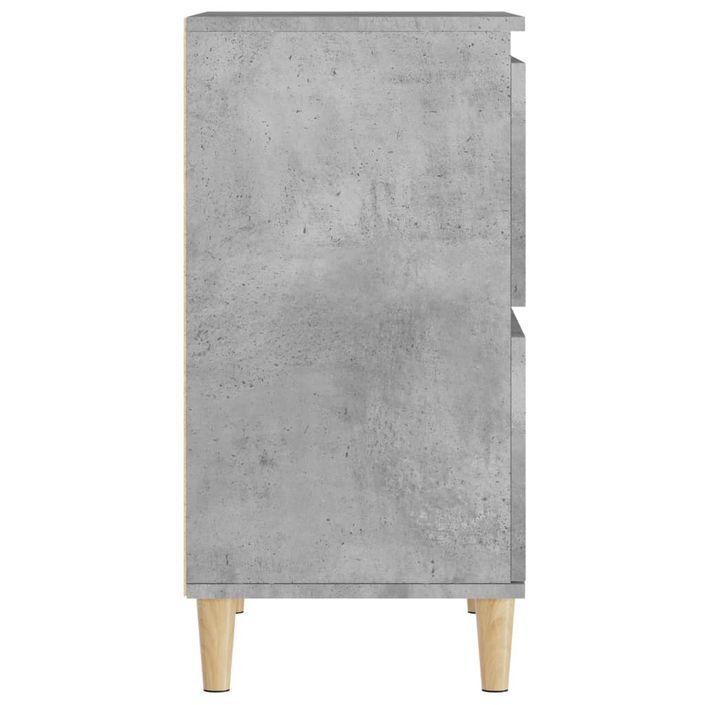 Buffets 2 pcs gris béton 60x35x70 cm bois d'ingénierie - Photo n°9