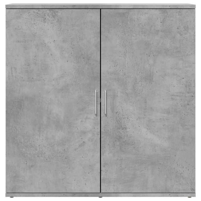 Buffets 2 pcs gris béton 79x38x80 cm bois d'ingénierie - Photo n°5