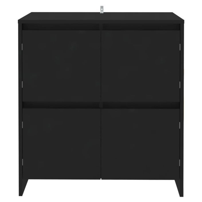 Buffets 2 pcs Noir 70x41x75 cm - Photo n°3