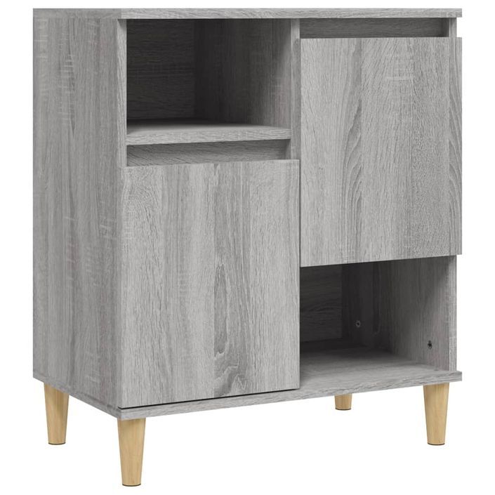 Buffets 2 pcs sonoma gris 60x35x70 cm bois d'ingénierie - Photo n°5