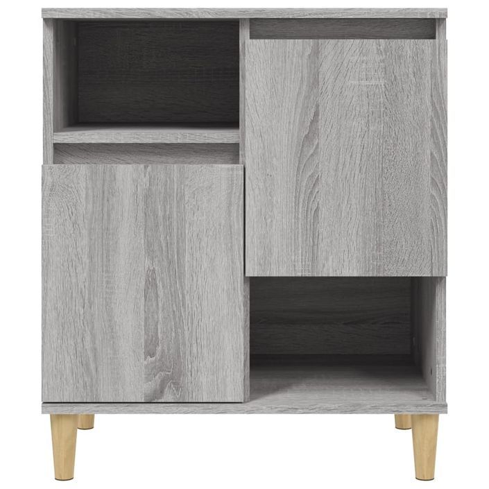 Buffets 2 pcs sonoma gris 60x35x70 cm bois d'ingénierie - Photo n°6