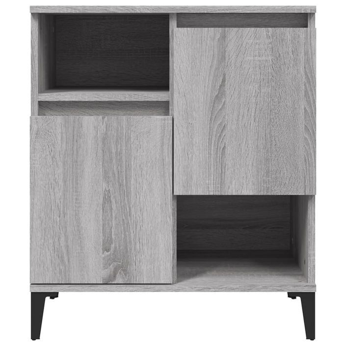 Buffets 2 pcs sonoma gris 60x35x70 cm bois d'ingénierie - Photo n°5