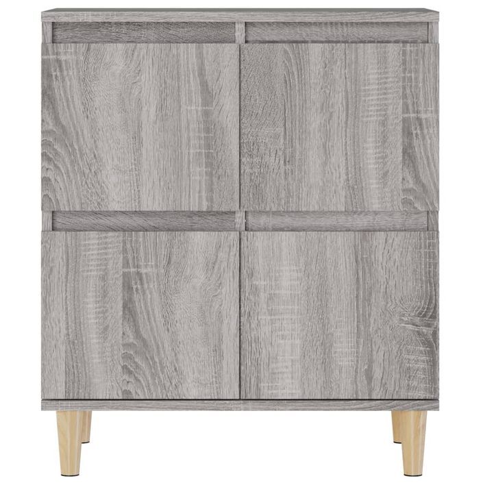 Buffets 2 pcs sonoma gris 60x35x70 cm bois d'ingénierie - Photo n°8