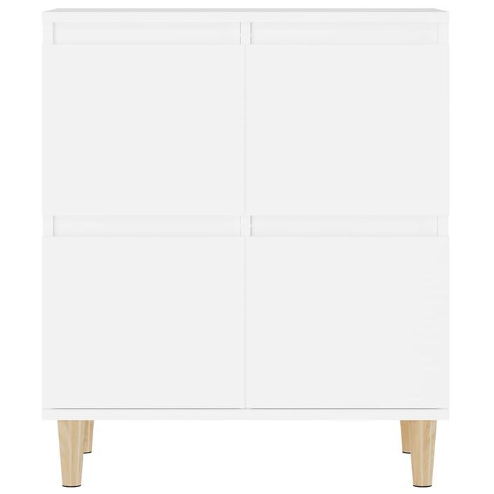 Buffets 3 pcs blanc 60x35x70 cm bois d'ingénierie - Photo n°8