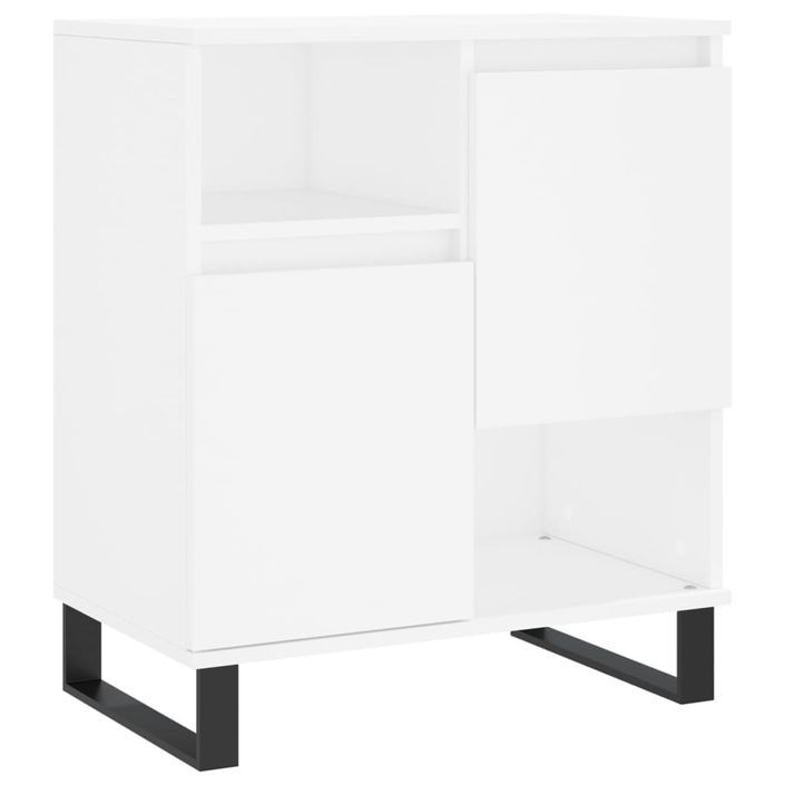 Buffets 3 pcs Blanc Bois d'ingénierie - Photo n°5