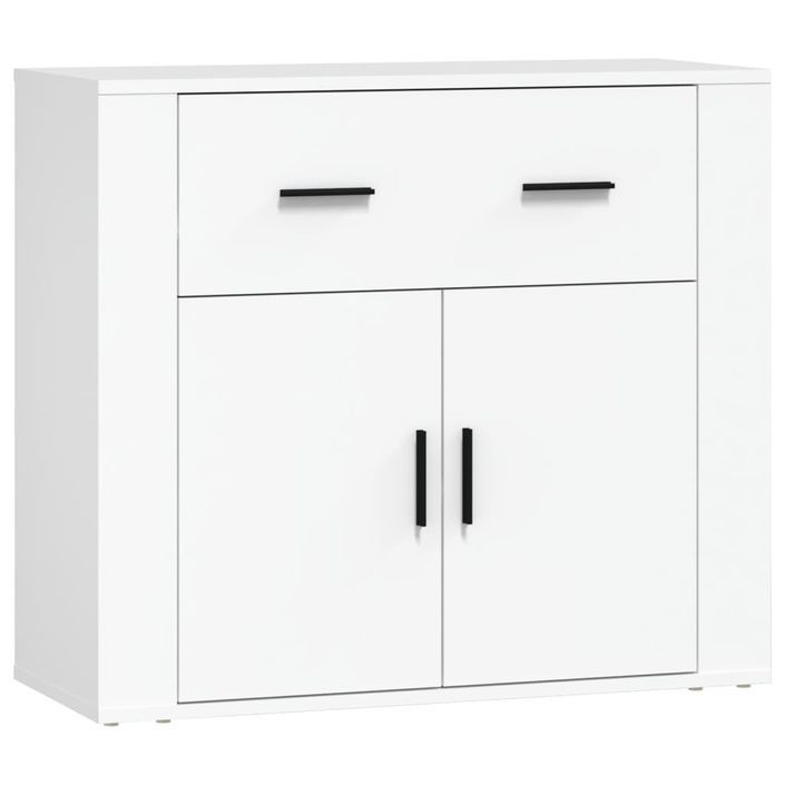 Buffets 3 pcs Blanc Bois d'ingénierie - Photo n°6