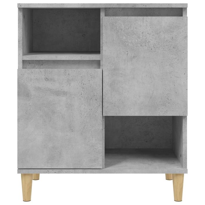 Buffets 3 pcs gris béton 60x35x70 cm bois d'ingénierie - Photo n°6