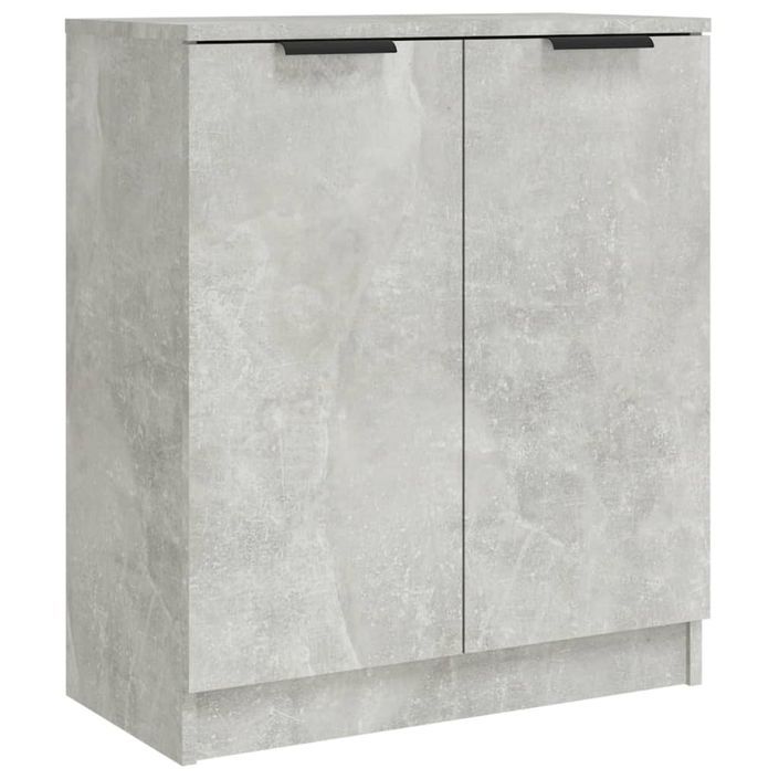 Buffets 3 pcs Gris béton Bois d'ingénierie 2 - Photo n°3