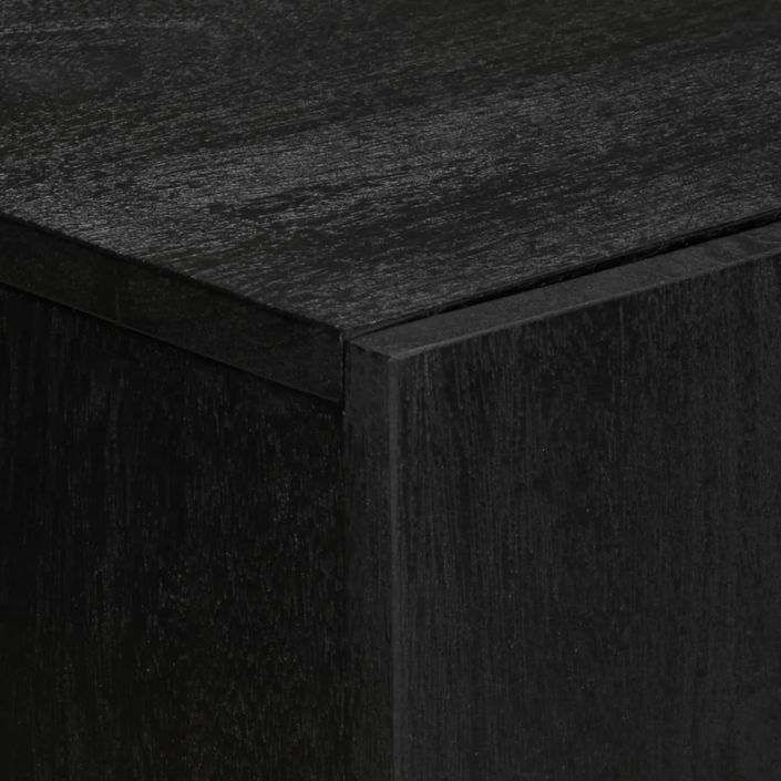 Buffets 3 pcs noir bois d'ingénierie - Photo n°7