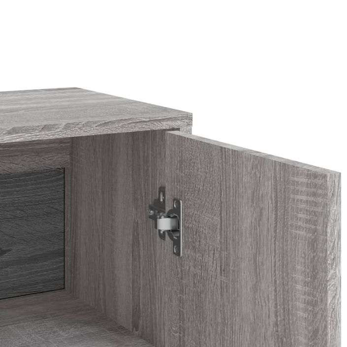 Buffets 3 pcs sonoma gris 60x31x84 cm bois d'ingénierie - Photo n°7