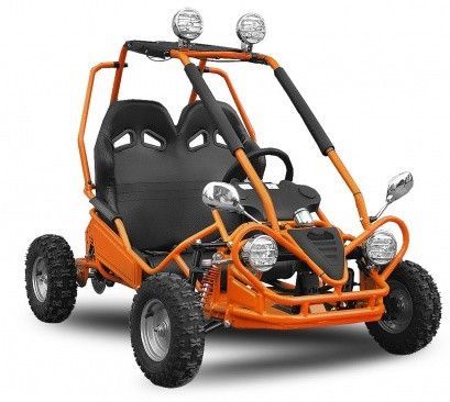 Buggy enfant électrique orange 450W avec marche arrière - Photo n°1