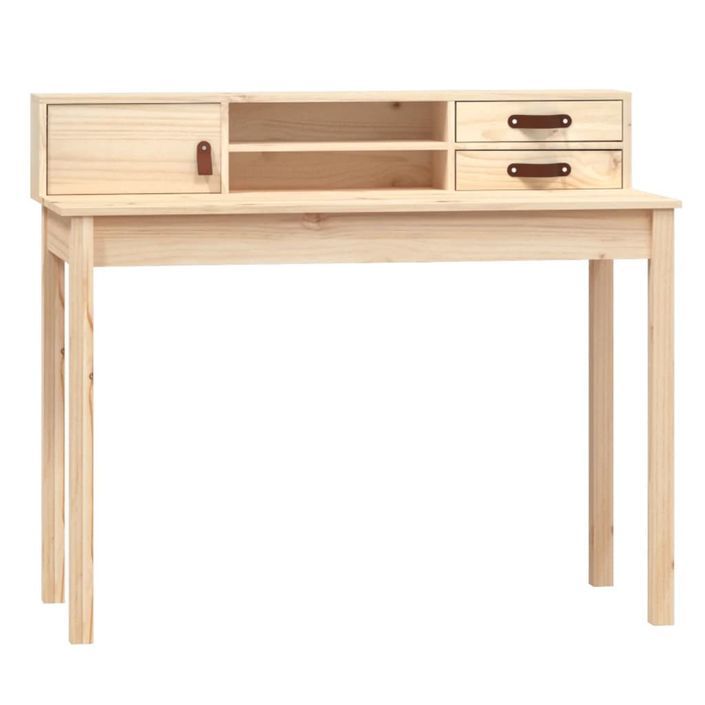 Bureau 110x50x93 cm Bois massif de pin - Photo n°2