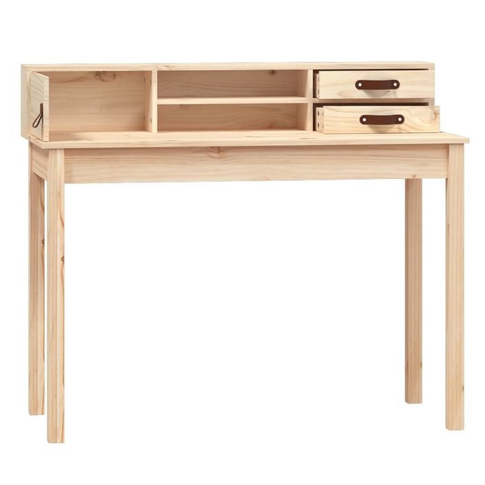 Bureau 110x50x93 cm Bois massif de pin - Photo n°6