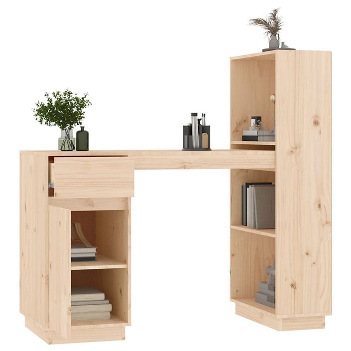 Bureau 110x53x117 cm Bois massif de pin - Photo n°5