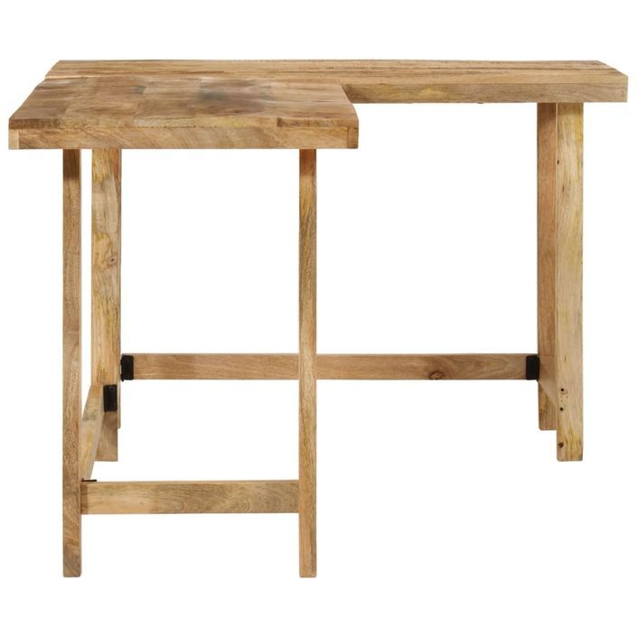 Bureau 165x110x75 cm bois massif de manguier - Photo n°4