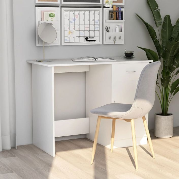 Bureau Blanc 100 x 50 x 76 cm - Photo n°3