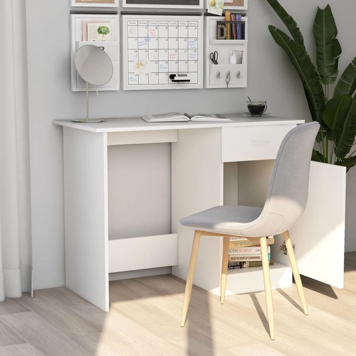 Bureau Blanc 100 x 50 x 76 cm - Photo n°5