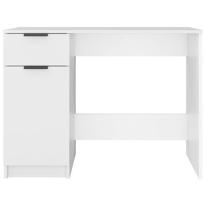 Bureau Blanc 100x50x75 cm Bois d'ingénierie - Photo n°7