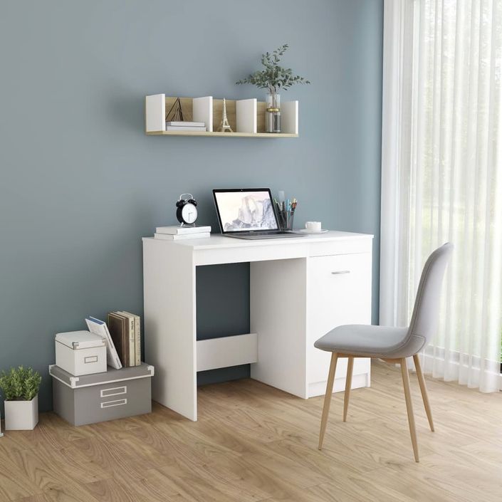 Bureau Blanc 100x50x76 cm - Photo n°2