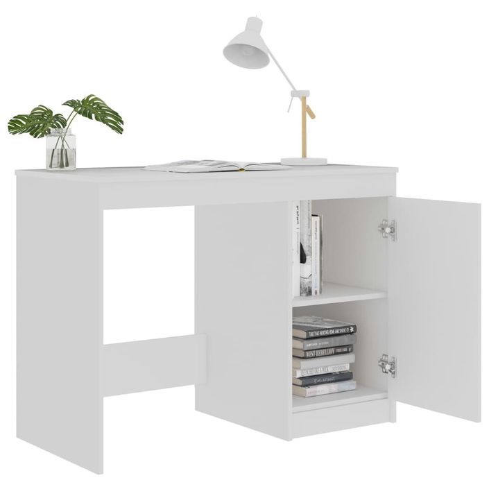 Bureau Blanc 100x50x76 cm - Photo n°1