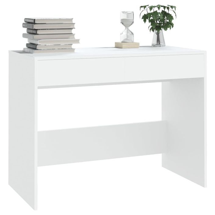 Bureau Blanc 101x50x76,5 cm - Photo n°4