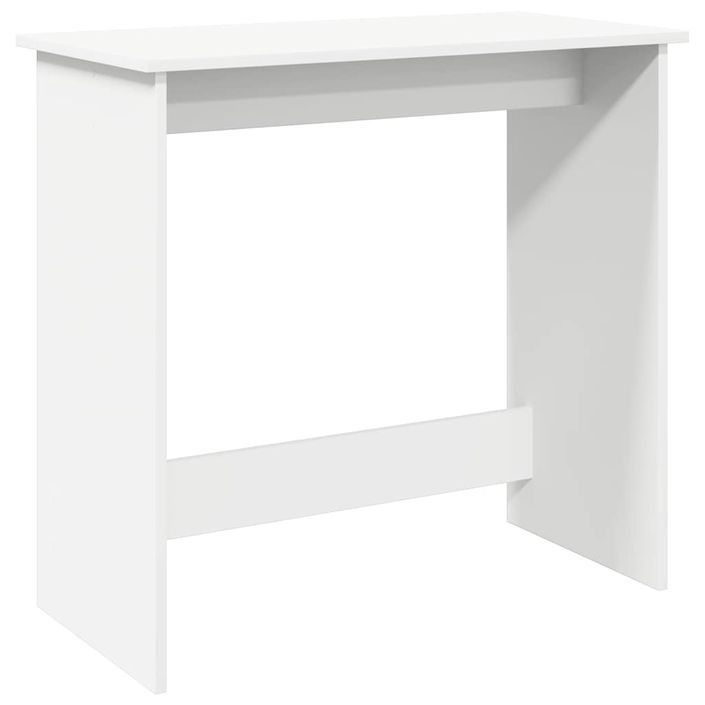 Bureau Blanc 80x40x75 cm Bois d'ingénierie - Photo n°2